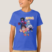 Steven Universe | Actie Crystal Gem Group T-shirt (Voorkant)