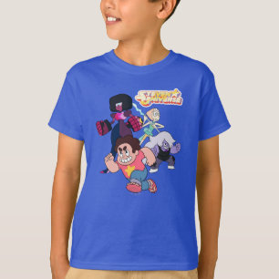 Steven Universe   Actie Crystal Gem Group T-shirt