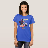 Steven Universe | Actie Crystal Gem Group T-shirt (Voorkant volledig)