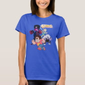 Steven Universe | Actie Crystal Gem Group T-shirt (Voorkant)