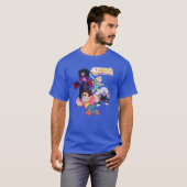 Steven Universe | Actie Crystal Gem Group T-shirt (Voorkant volledig)