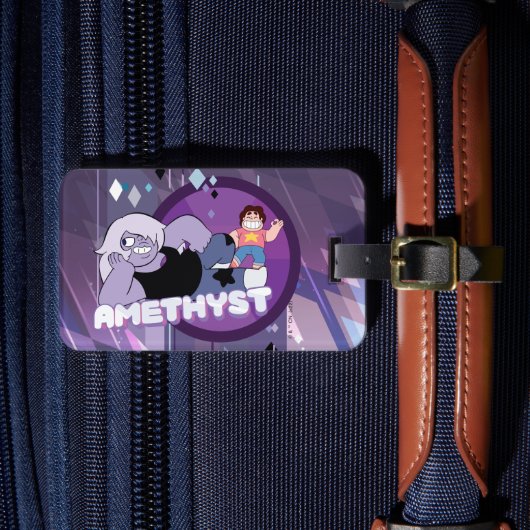 Steven Universe | Afbeelding Amethyst-teken Bagagelabel (Voorkant Insitu 4)