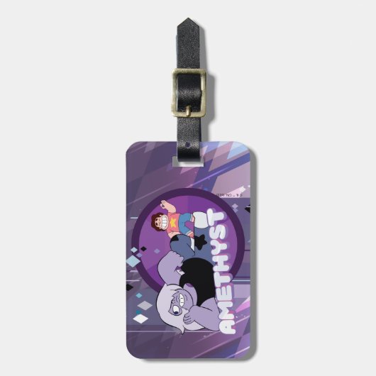 Steven Universe | Afbeelding Amethyst-teken Bagagelabel (Voorkant verticaal)