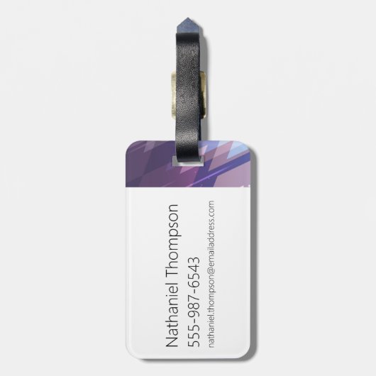 Steven Universe | Afbeelding Amethyst-teken Bagagelabel (Achterkant verticaal)