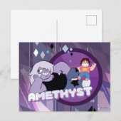 Steven Universe | Afbeelding Amethyst-teken Briefkaart (Voorkant / Achterkant)