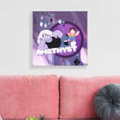 Steven Universe | Afbeelding Amethyst-teken Canvas Afdruk (Insitu (Woonkamer))