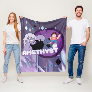 Steven Universe   Afbeelding Amethyst-teken Fleece Deken