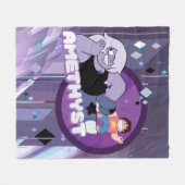 Steven Universe | Afbeelding Amethyst-teken Fleece Deken (Voorkant (Horizontaal))