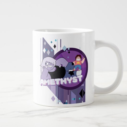 Steven Universe | Afbeelding Amethyst-teken Grote Koffiekop (Rechts)