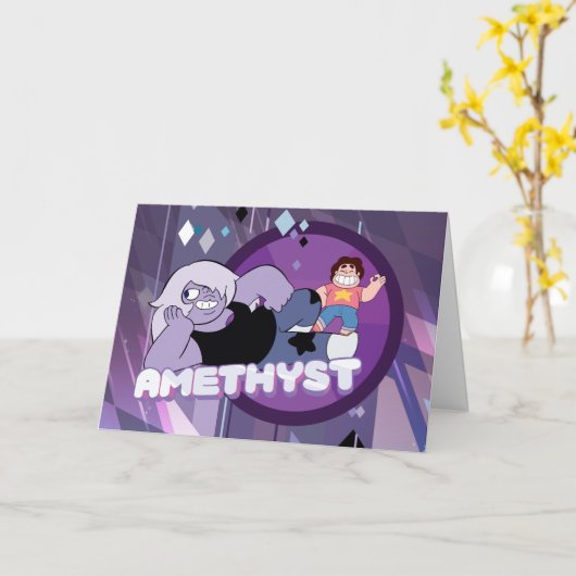 Steven Universe | Afbeelding Amethyst-teken Kaart (Gele Bloem)
