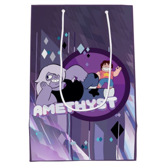 Steven Universe | Afbeelding Amethyst-teken Medium Cadeauzakje (Achterkant)