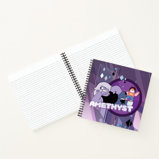 Steven Universe | Afbeelding Amethyst-teken Notitieboek (Binnen)