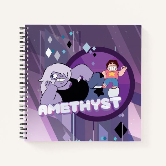 Steven Universe | Afbeelding Amethyst-teken Notitieboek (Voorkant)