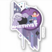 Steven Universe | Afbeelding Amethyst-teken Sticker (Voorkant)