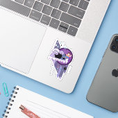 Steven Universe | Afbeelding Amethyst-teken Sticker (Laptop met iPhone)