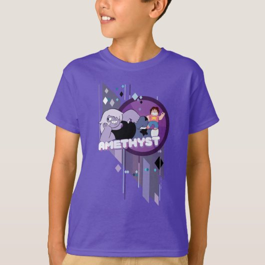 Steven Universe | Afbeelding Amethyst-teken T-shirt (Voorkant)