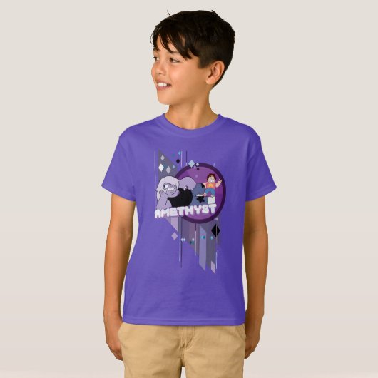 Steven Universe | Afbeelding Amethyst-teken T-shirt (Voorkant volledig)
