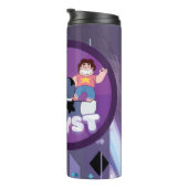Steven Universe | Afbeelding Amethyst-teken Thermosbeker (Geroteerd rechts)