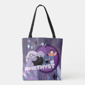 Steven Universe | Afbeelding Amethyst-teken Tote Bag (Achterkant)