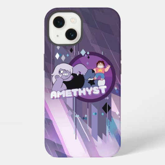 Steven Universe | Amethyst Karakter Grafiek iPhone Hoesje (Achterkant)