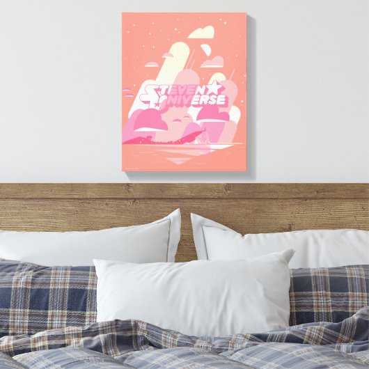 Steven Universe | Beach City Canvas Afdruk (Insitu (Slaapkamer))