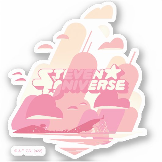 Steven Universe | Beach City Sticker (Voorkant)
