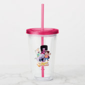Steven Universe | Crystal Gem Group Huddle Acryl Drinkbeker (Voorkant)