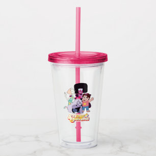 Steven Universe Crystal Gem Group Huddle Acryl Drinkbeker