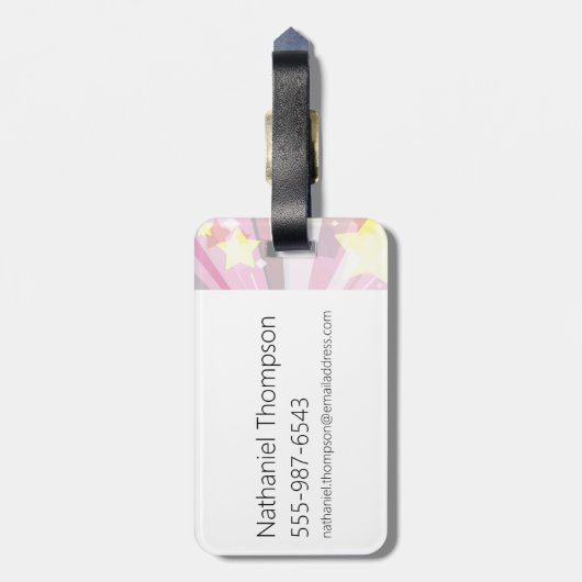 Steven Universe | Crystal Gem Group Huddle Bagagelabel (Achterkant verticaal)