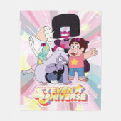 Steven Universe | Crystal Gem Group Huddle Fleece Deken (Voorkant)