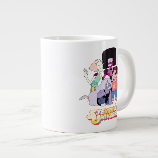 Steven Universe | Crystal Gem Group Huddle Grote Koffiekop (Voorkant rechts)