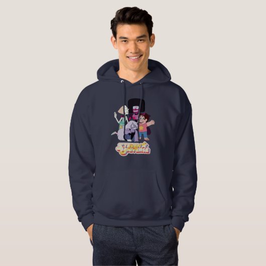 Steven Universe | Crystal Gem Group Huddle Hoodie (Voorkant volledig)