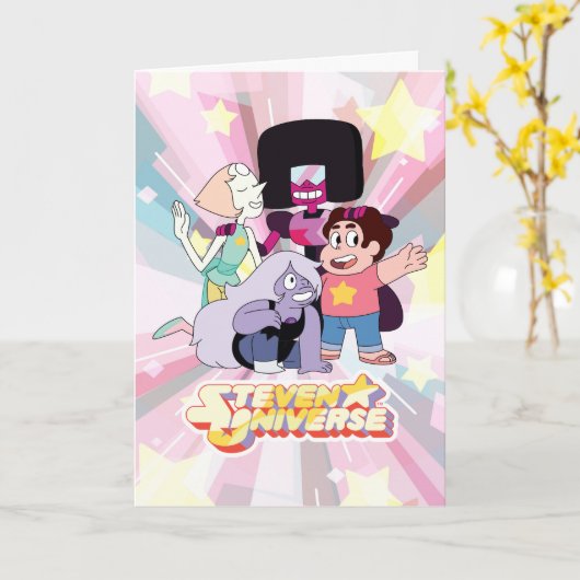 Steven Universe | Crystal Gem Group Huddle Kaart (Gele Bloem)