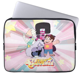 Steven Universe Crystal Gem Group Huddle Laptop Sleeve