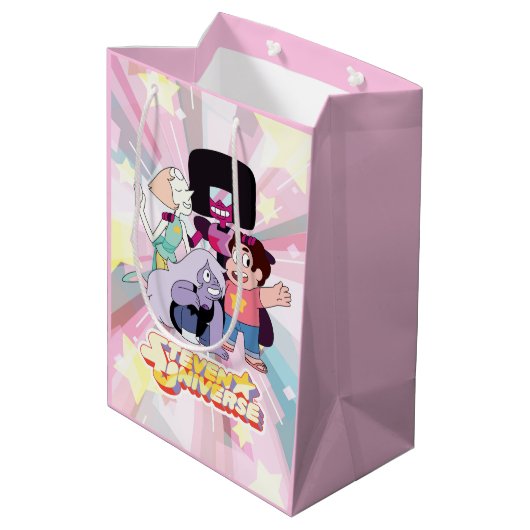 Steven Universe | Crystal Gem Group Huddle Medium Cadeauzakje (Achterkant Gekanteld)