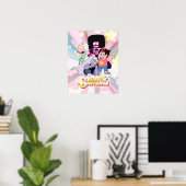 Steven Universe | Crystal Gem Group Huddle Poster (Thuiskantoor)