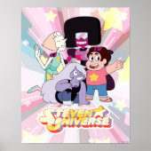 Steven Universe | Crystal Gem Group Huddle Poster (Voorkant)