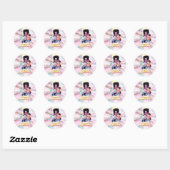 Steven Universe | Crystal Gem Group Huddle Ronde Sticker (Vel)