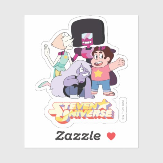 Steven Universe | Crystal Gem Group Huddle Sticker (Vel)