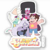 Steven Universe | Crystal Gem Group Huddle Sticker (Voorkant)