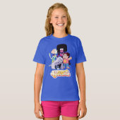 Steven Universe | Crystal Gem Group Huddle T-shirt (Voorkant volledig)