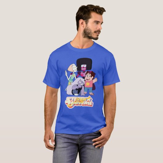 Steven Universe | Crystal Gem Group Huddle T-shirt (Voorkant volledig)