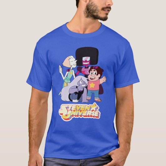 Steven Universe | Crystal Gem Group Huddle T-shirt (Voorkant)