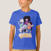 Steven Universe | Crystal Gem Group Huddle T-shirt (Voorkant)