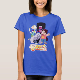Steven Universe Crystal Gem Group Huddle T-shirt