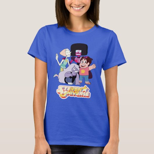 Steven Universe | Crystal Gem Group Huddle T-shirt (Voorkant)