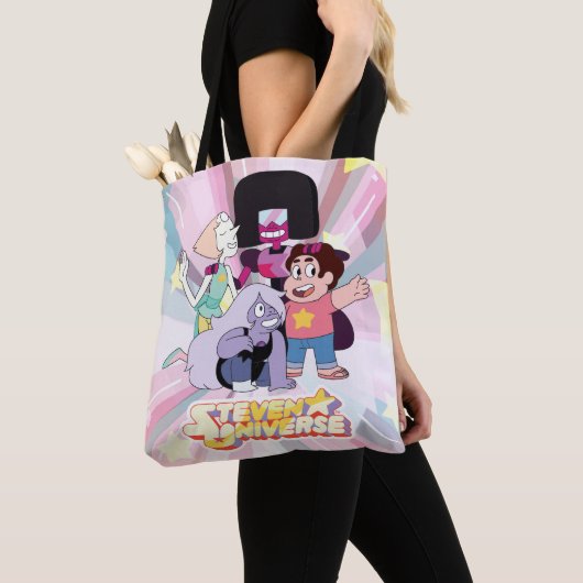 Steven Universe | Crystal Gem Group Huddle Tote Bag (Dichtbij)