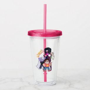 Steven Universe Crystal Gem Group Pose Acryl Drinkbeker