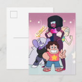 Steven Universe | Crystal Gem Group Pose Briefkaart (Voorkant / Achterkant)