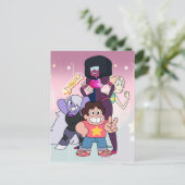 Steven Universe | Crystal Gem Group Pose Briefkaart (Staand voorkant)
